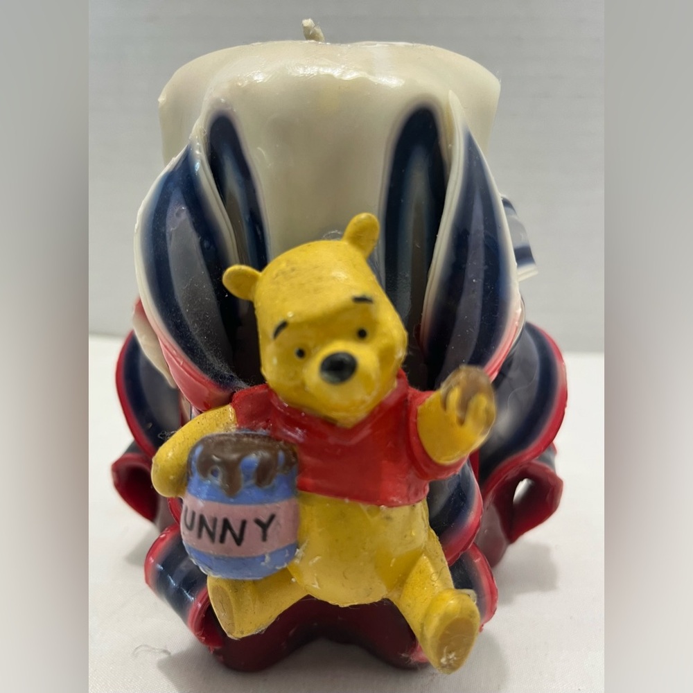 Winnie the Pooh Candle Ribbons & Bows Hunny Pot 5"